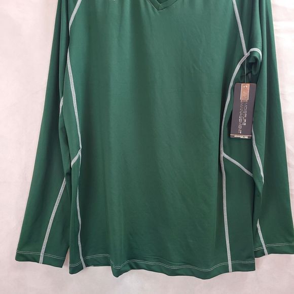Mizuno Elite 9 Newport Long Sleeve Forest Green Volleyball Jersey Women (XL) NWT - Picture 3 of 12